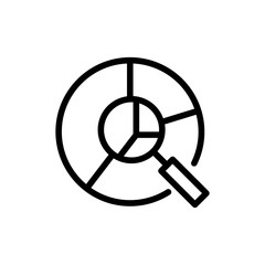 Magnifier flat icon