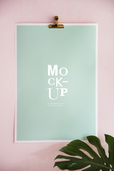Mockup design space on paper board