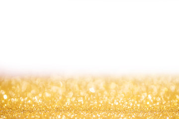 Golden glitter christmas background