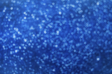 Blue color glitter vintage lights,bokeh for blur background.