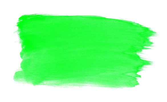 Gemalte Farbfläche grün