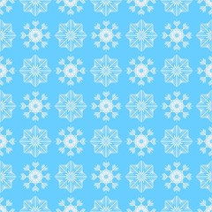 Seamless Snowflake Pattern