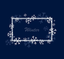 Winter Square Frame