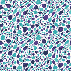 Stylish organic background. Seamless pattern.Vector. スタイリッシュ植物パターン