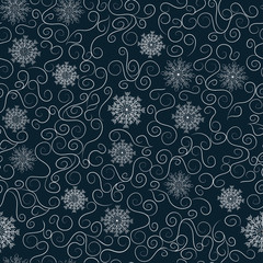 Christmas background, seamless tiling, great choice for wrapping paper pattern, Xmas and winter holidays elements background.