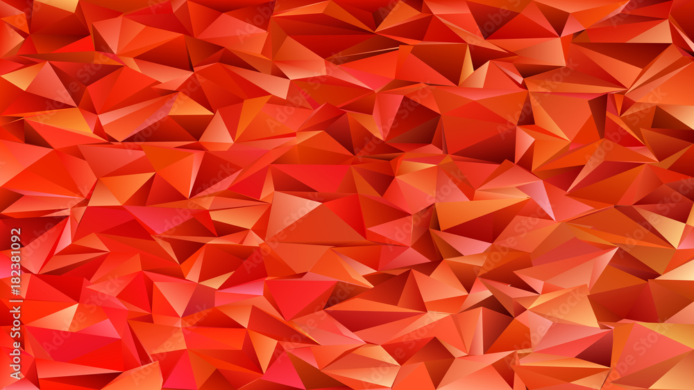 Poster geometrical abstract chaotic triangle pattern background - mosaic vector graphic from triangles in r