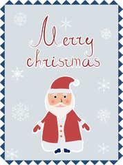 postcard with Santa Claus