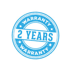 Obraz premium two years warranty sign label symbol stamp