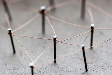Linking entities network connected.