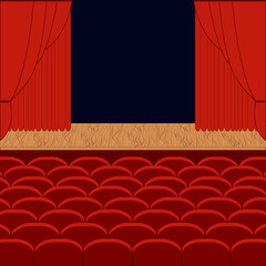 A theater stage