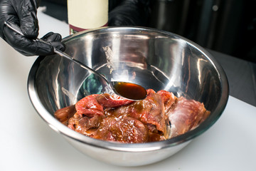 meat in korean marinade