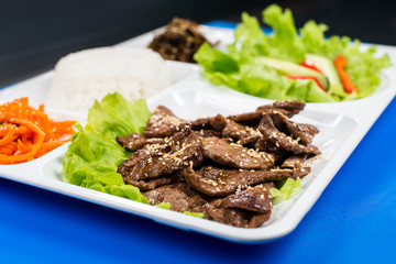 Korean business lunch