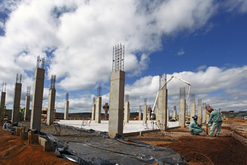 Obraz premium Concrete industrial building