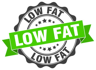 low fat stamp. sign. seal