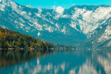 Fototapeta na wymiar Lake Bohinj in Slovenia