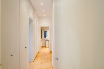 Modern corridor with wardrobes