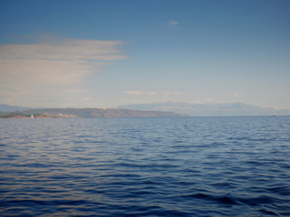 Fototapeta premium Adriatic seascape with Croatian coastline.