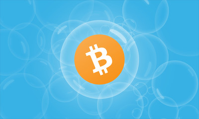 Bitcoin Bubble Background 