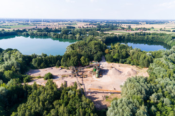 Baggersee von oben
