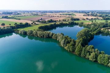 Baggersee von oben