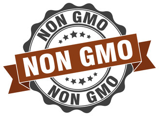 non gmo stamp. sign. seal