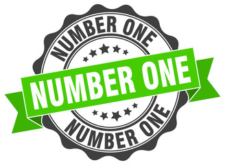 Obraz premium number one stamp. sign. seal