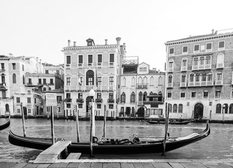 Gondola on the Grand canal of Venice