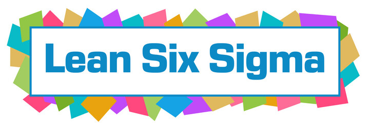 Lean Six Sigma Colorful Random Shapes Horizontal 