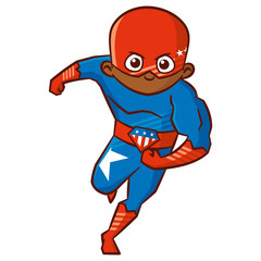 Superhero boy Cartoon character