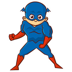 Superhero boy Cartoon character
