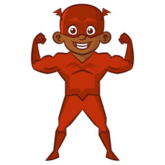 Superhero boy Cartoon character
