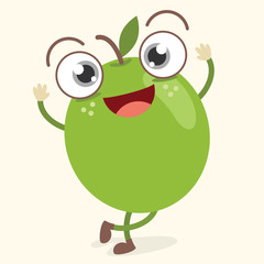 Plum Character Vector Illustration