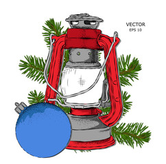New Year's Lantern. Vector illustration
