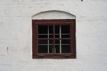 wall with old window
