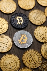 Bitcoin gold coins