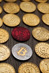 Bitcoin gold coins