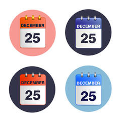 Set of tear-off calendars.