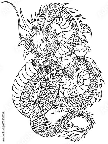 &quot;龍のイラスト&quot;Fotolia.com の ストック画像とロイヤリティフリーのベクターファイル - Pic 182396216
