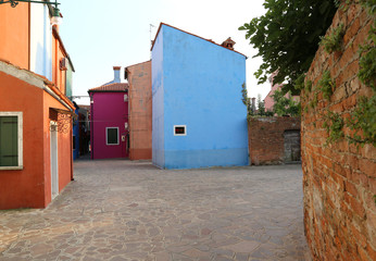 Burano Italy is an island near Venice with colorful houses