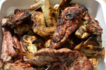 Barbecue meat..