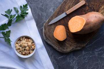 sweet potato crumble