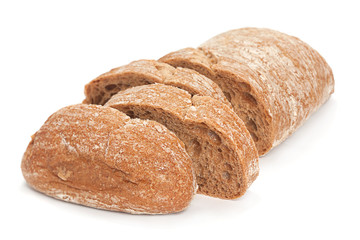 Chiabata bread bun slice