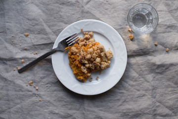sweet potato crumble