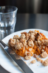 sweet potato crumble