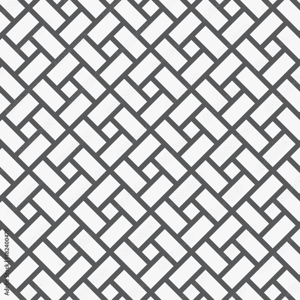 Wall mural geometric vector pattern, repeating rectangle on diamond shape.