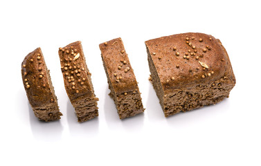 Bread on a white background