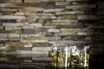 Two whisky glasses