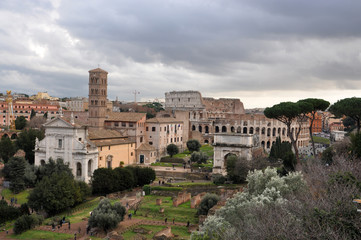 Fototapeta na wymiar Roma skyline