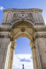 Obraz premium Der Arco da rua Augusta, Lissabon