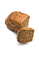 Bread on a white background